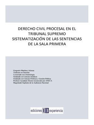 cover image of Derecho Civil Procesal en el Tribunal Supremo